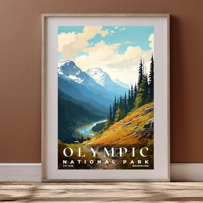 Olympic National Park Poster, Travel Art, Office Poster, Home Decor | S6 - image4